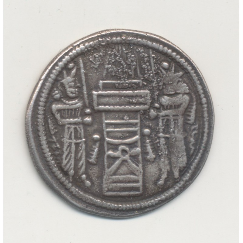 Royaume Sassanide - Drachme - Sapor II - argent - TTB