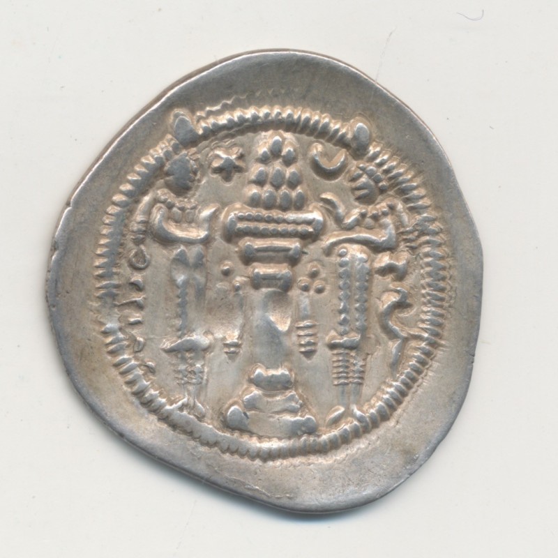 Royaume Sassanide - Drachme - Yazdgard II - argent - TTB