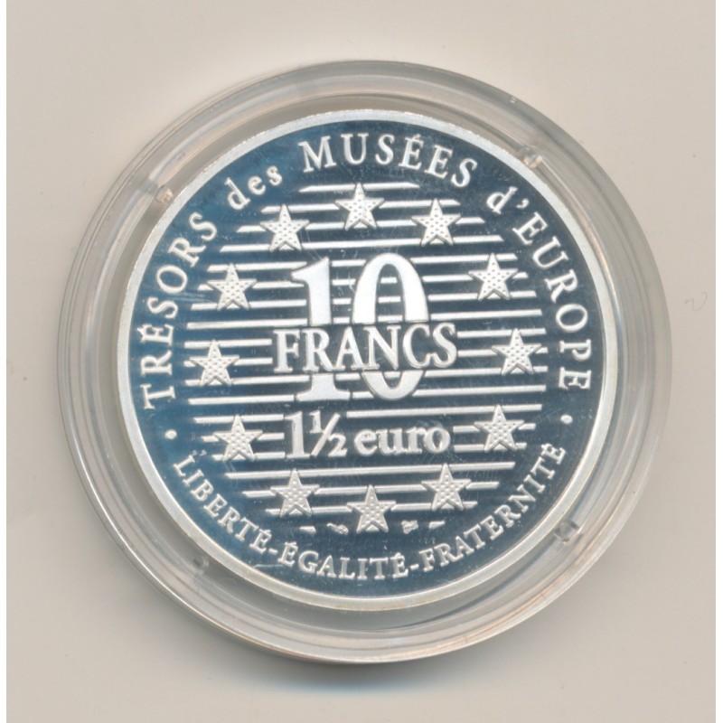 10 Francs /1,5 Euro 1997 - la petite danseuse - Degars - argent BE