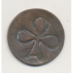 Monnaie regravée en porte-bonheur - sur 10 Centesimi Umberto I - Italie