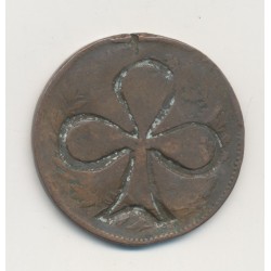Monnaie regravée en porte-bonheur - sur 10 Centesimi Umberto I - Italie 2
