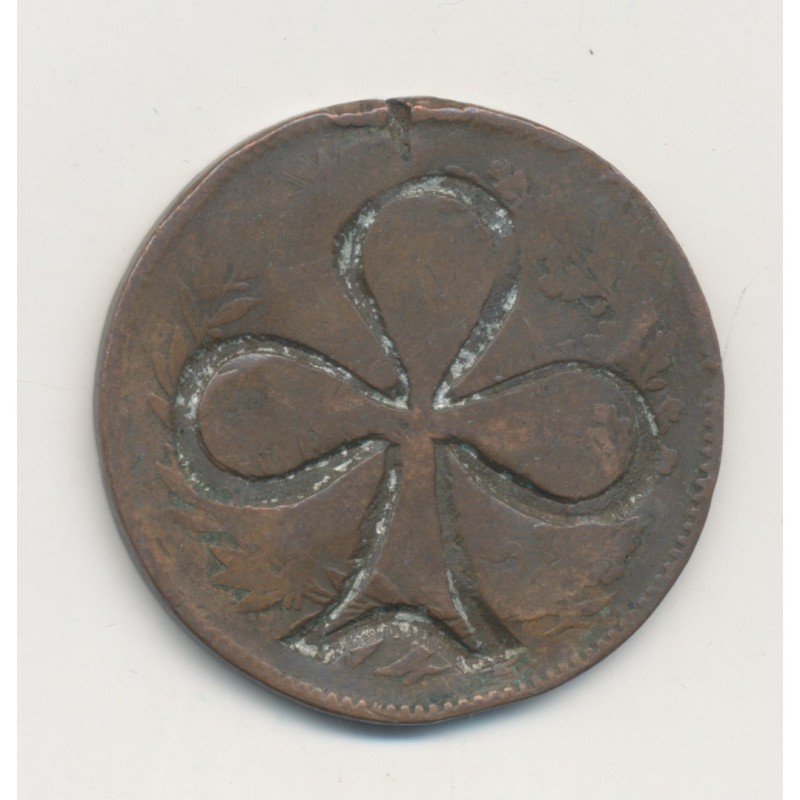 Monnaie regravée en porte-bonheur - sur 10 Centesimi Umberto I - Italie