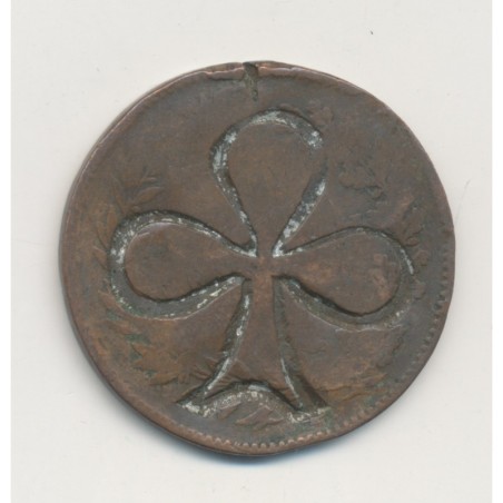 Monnaie regravée en porte-bonheur - sur 10 Centesimi Umberto I - Italie