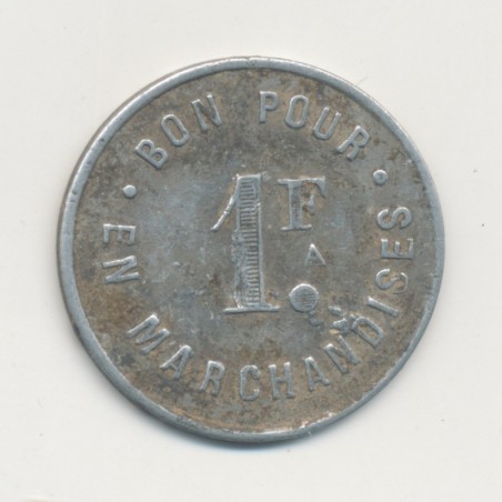 Dept17 - 1 Franc 1924 - au petit Louvre - La Rochelle - alu - TTB 