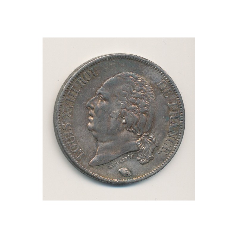 5 Francs Louis XVIII - Buste nu - 1822 A Paris