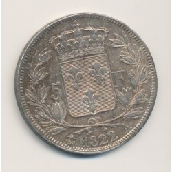 5 Francs Louis XVIII - Buste nu - 1822 A Paris 2