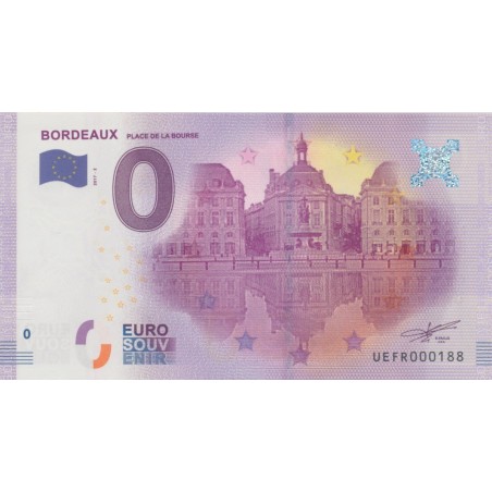 Billet - Place de la bourse - 2017-2 - Bordeaux 