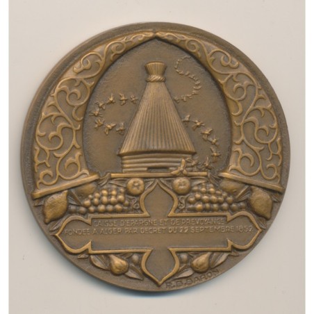 Médaille - Caisse d'épargne d'ALGER - 1852-1952 - bronze