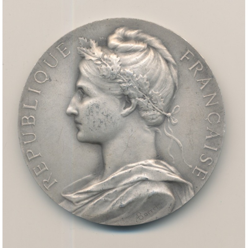 Médaille - Caisse nationale d'assurances sur la vie - 1955 - argent 60g - 50mm - TTB