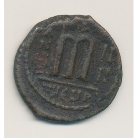 Phocas et Léontia - Follis Antioche - bronze - B/TB