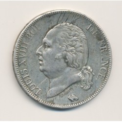 5 Francs Louis XVIII - Buste nu - 1824 H La Rochelle