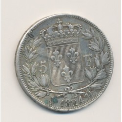 5 Francs Louis XVIII - Buste nu - 1824 H La Rochelle 2