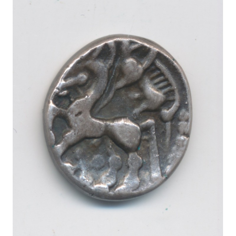Bituriges cubes - Denier au sanglier - argent - TTB