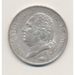 5 Francs Louis XVIII - Buste nu - 1824 H La Rochelle