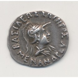 Royaume de bactriane - Drachme - Méandre 1er - argent - TTB+