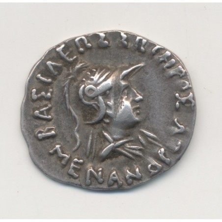 Royaume de bactriane - Drachme - Méandre 1er - argent - TTB+