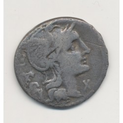 République Romaine - Denier Porcia - argent - B+/TB