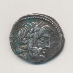 République Romaine - Denier Rubria - argent - TTB