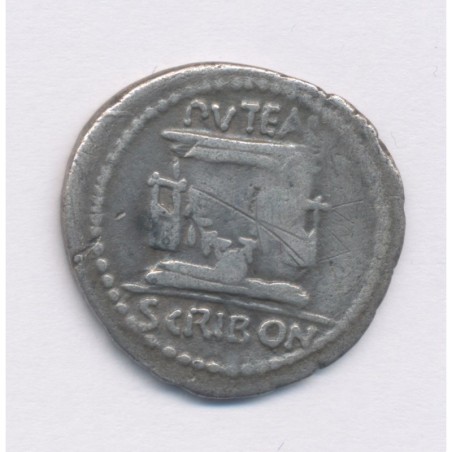 République Romaine - Denier Scribonia - argent - B+/TB