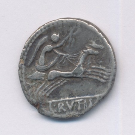République Romaine - Denier Rutilia - argent - TB+