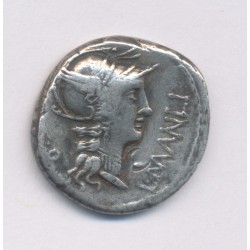 République Romaine - Denier Manlia - argent - TB+