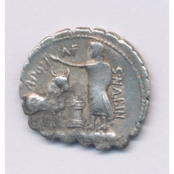 République Romaine - Denier Postumia serratus - argent - B+/TB 2