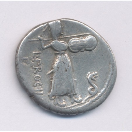 République Romaine - Denier Procilia - argent - TB/TB+