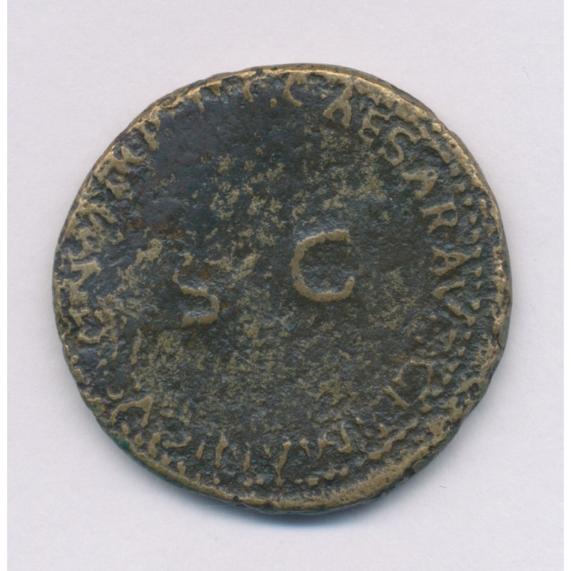 Néron et Drusus César - Dupondius - bronze - B+/TB