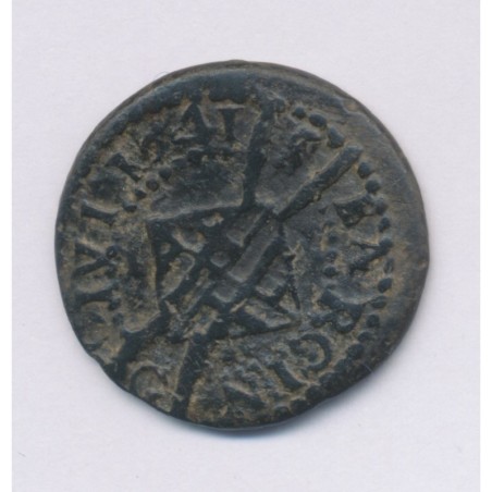 Espagne - Double sol 1598 Perpignan - Philippe II - TB