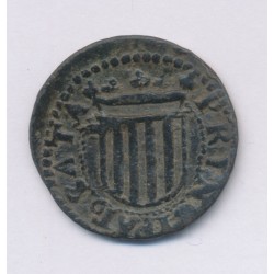 Espagne - Double sol 1598 Perpignan - Philippe II - TB 2