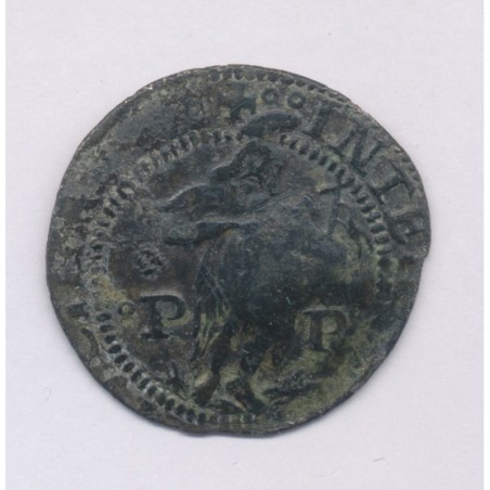 Espagne - Sizain 1641 barcelone - Principauté Catalogne - bronze - TB+