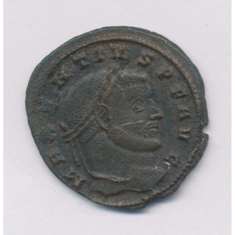 Maxence - Follis Frappé à Ticinium - bronze - TB