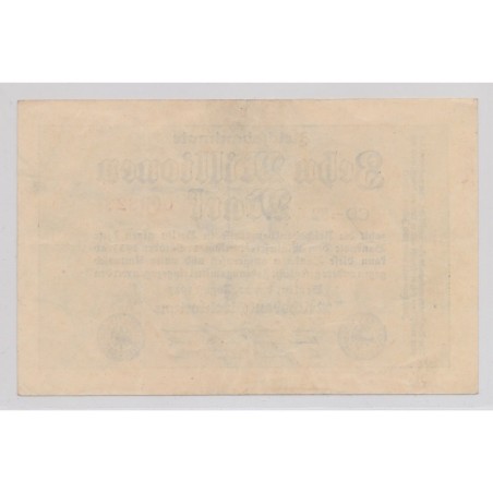 Allemagne - 10 Million mark - 1923 - TB/TTB