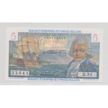 St pierre et Miquelon - 5 Francs Bougainville - 1946 - Neuf