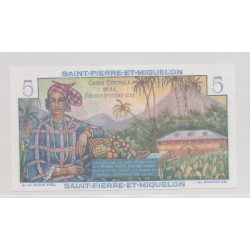 St pierre et Miquelon - 5 Francs Bougainville - 1946 - Neuf 2