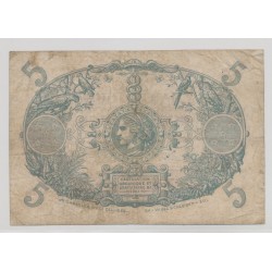Martinique - 5 Francs Cabasson Type 1901 violet - TB 2