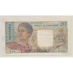 20 Francs Noumea - type 1951 - Nouvelle-Calédonie - TB/TTB