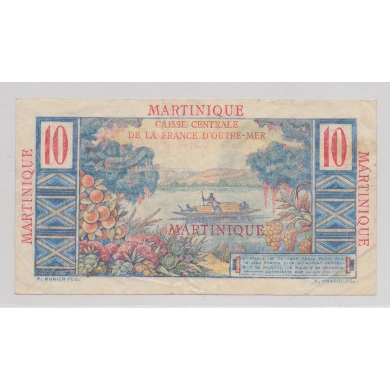 Martinique - 10 Francs colbert - ND 1946 - TB+