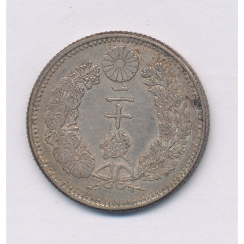 Japon - 20 sen 1870 - dragon - TTB+
