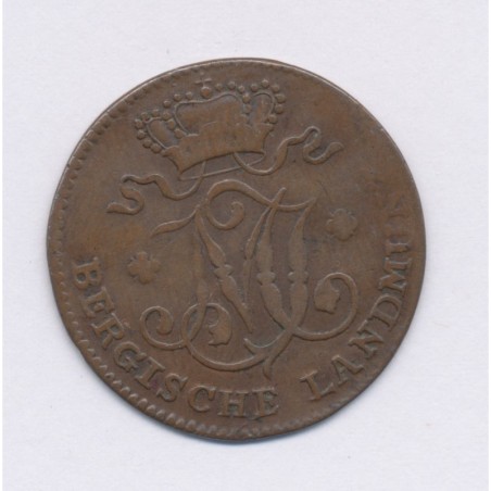 Allemagne - 1/2 Stuber 1804 R - Etats de Berg - cuivre - TTB+