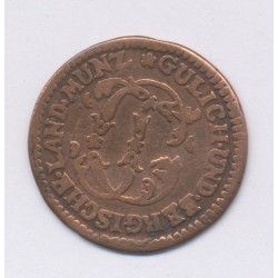 Allemagne - 1/4 Stuber 1784 R - Etats de Julich-Berg - cuivre - TB+ 2