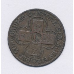 Suisse - 1 batzen 1826 - Canton de Soleure - billon - TTB+ 2
