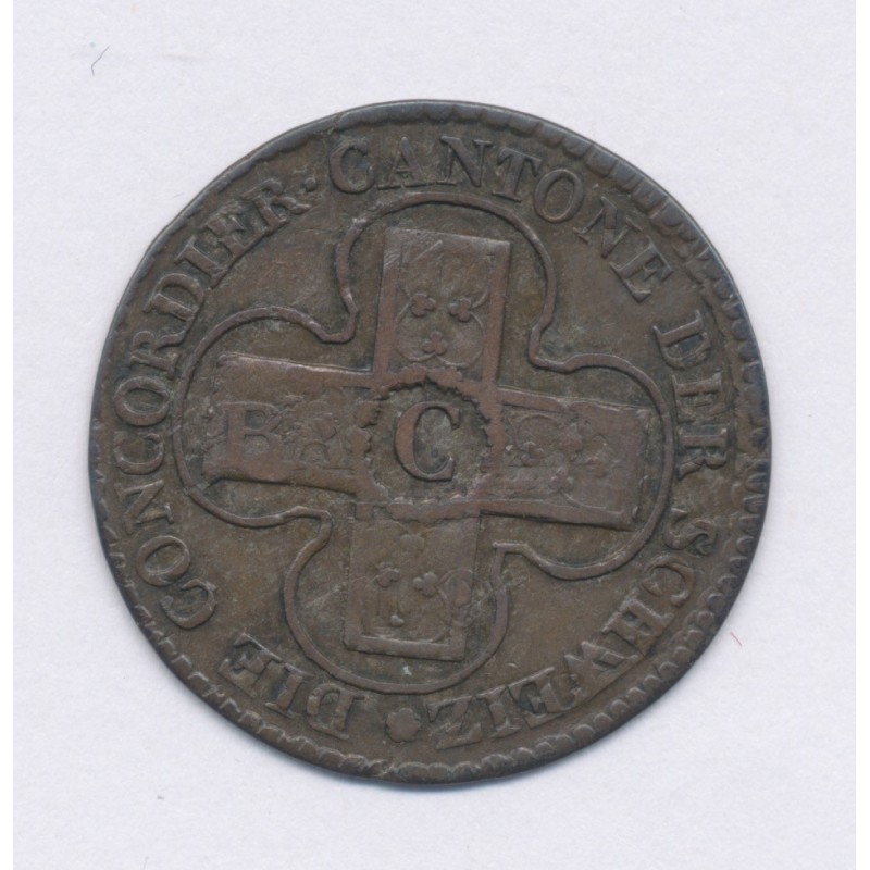 Suisse - 1 batzen 1826 - Canton de Soleure - billon - TTB+
