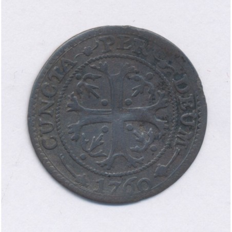 Suisse - 1/2 batzen 1760 - Canton de Soleure - billon - TB+