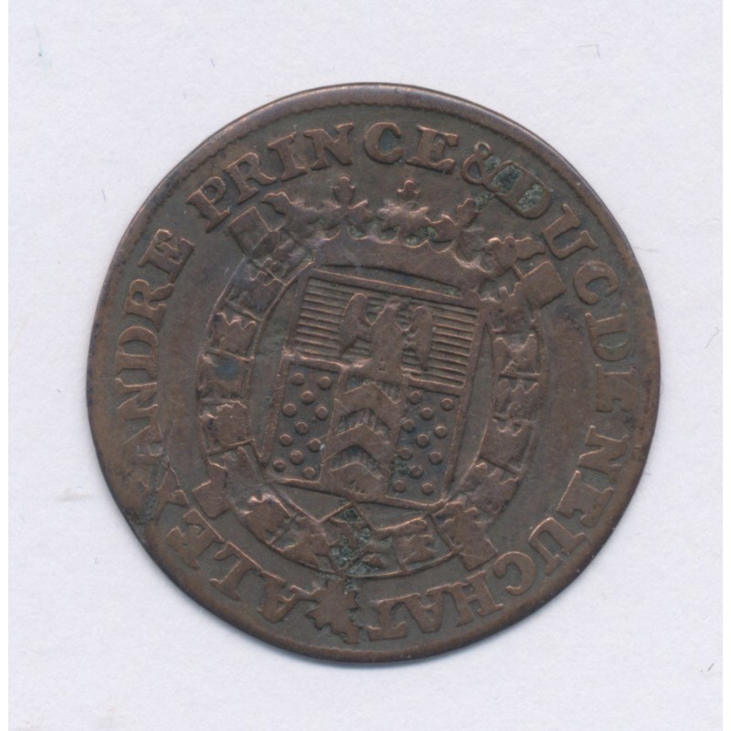 Suisse - 1/2 Batzen 1807 - Neuchatel - billon - TB+