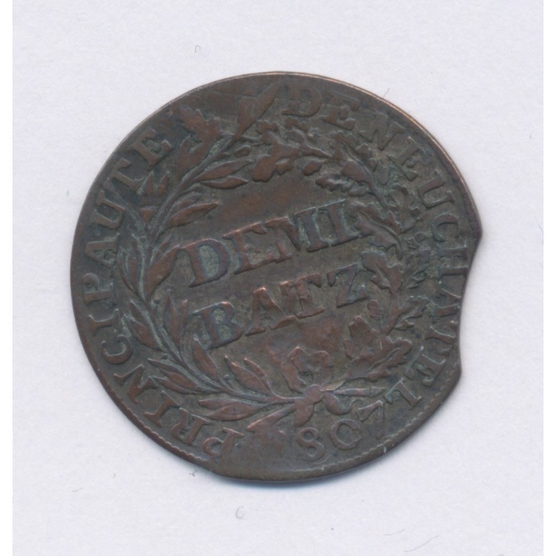 Suisse - 1/2 Batzen 1807 - Neuchatel - billon - TB
