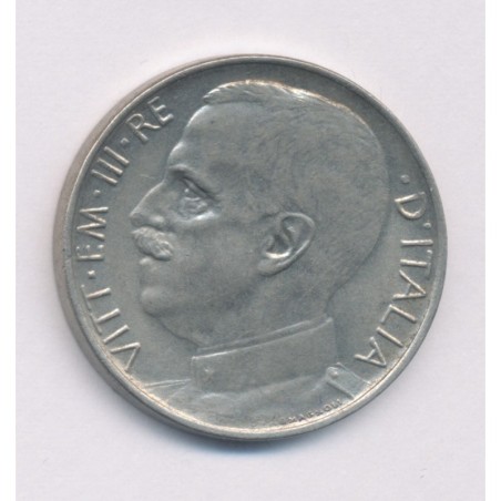 Italie - 50 Centesimi - 1925 R Rome - nickel - TTB+