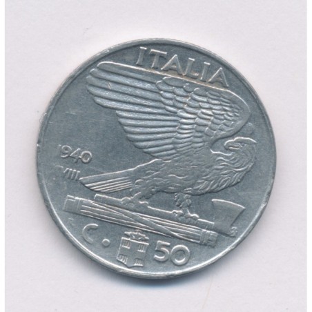 Italie - 50 Centesimi - 1940 R Rome - SUP