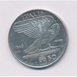 Italie - 50 Centesimi - 1942 R Rome - TTB+ 2