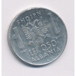 Albanie - 0,5 Lek 1940 Rome - acier - TTB+ 2